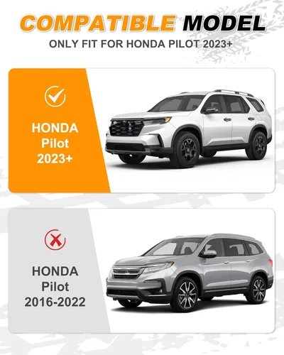 Vista 2 de Snailfly Estribos aptos para Honda Pilot 2023-2026 de aluminio, con carga de 600 libras