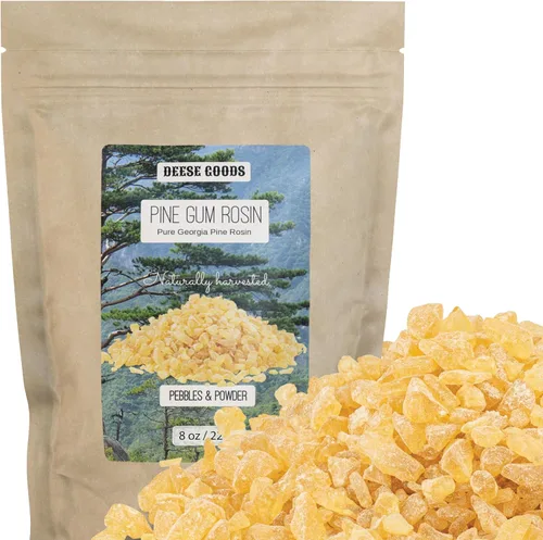 Resina de pino de alta calidad para envolturas de alimentos de tela de cera de abejas y bricolaje – Guijarros y polvo (1 libra) – Agarre superior