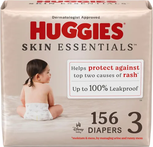 Vista 11 de Huggies Pañales talla 1, pañales Skin Essentials para bebé, talla 1 (8-14 libras), 84 unidades, el embalaje puede variar