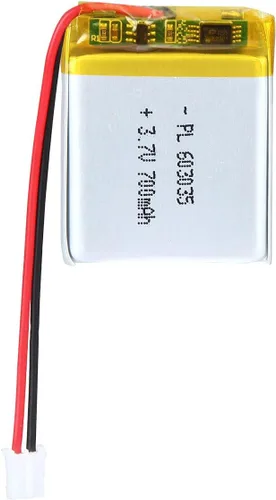 Vista 7 de Batería LiPo de 3.7V 1000mAh 102050, batería recargable de polímero de litio con conector y cable JST PH2.0.000 in, reemplazo para altavoz