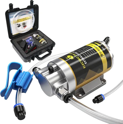 Vista 13 de Juego de bomba de transferencia de aceite de 12 V 100 W, flujo rápido de 1-4 L/min para engranajes, transmisión, cambios de aceite lubricante, bomba