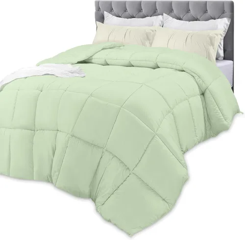 Vista 19 de Utopia Bedding Edredón de tamaño king, inserto de edredón para todas las estaciones, edredón de cama cosido en caja con esquinas y relleno Blanco