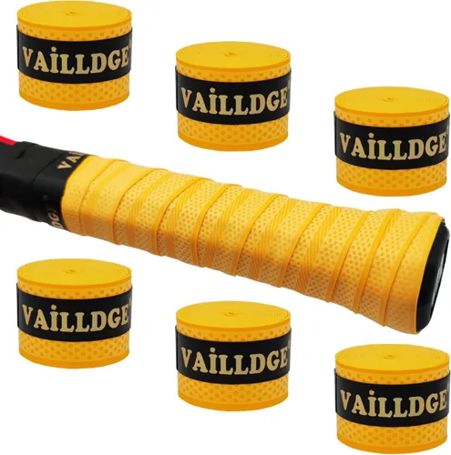 Cinta de agarre para raqueta de tenis, cinta de agarre de puntos con patrón de puntos que absorbe el sudor, agarre antideslizante para raquetas de