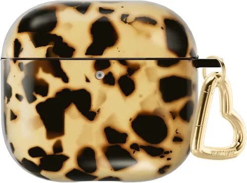 Vista 15 de VELVET CAVIAR Funda compatible con AirPods 4 con llavero, bonitas fundas protectoras duras para AirPod de 4ª generación para mujeres, leopardo negro