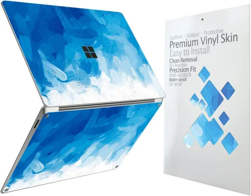 Vista 29 de Calcomanía protectora ultradelgada para Microsoft Surface Laptop Studio 2 2023, fácil aplicación, antiarañazos, sin residuos [pintura azul]