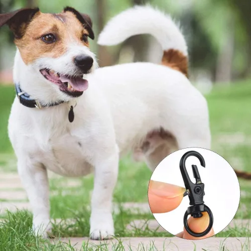 Vista 7 de 50 cierres giratorios para cordón, gancho giratorio de metal, cierre de langosta (negro)