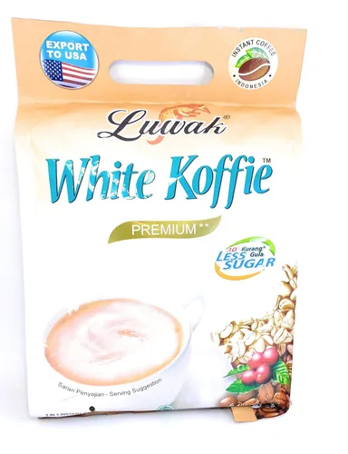 Vista 2 de Kopi Luwak White Koffie Premium - Café con menos azúcar, 20 unidades, 14.11 oz (paquete de 3)