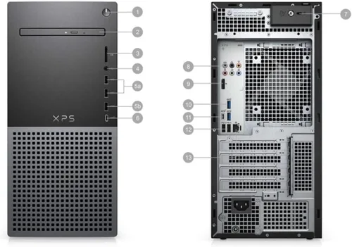 Vista 3 de Dell Escritorio XPS 8950 (2022) Core i7-1TB HDD + SSD de 256GB - 16GB RAM - 1650 Super 12 núcleos a 4.9 GHz - CPU Win 11 Pro de 12ª