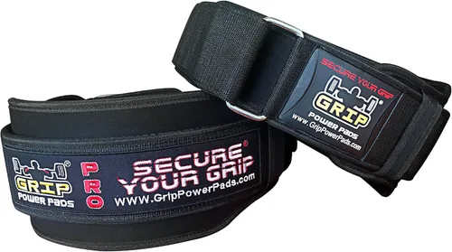 Grip Power Pads Gym Weight Lifting 6" Wide Neoprene Double Belt for Men Back Lumber Support Fitness Exercise Bodybuilding