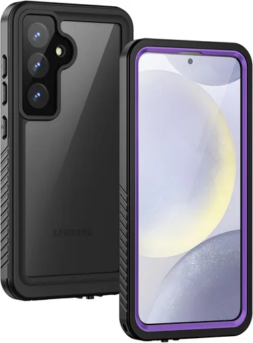 Vista 18 de Lanhiem Funda para teléfono Samsung Galaxy S24+ Plus, IP68 impermeable a prueba de polvo con protector de pantalla integrado, carcasa protectora Azul