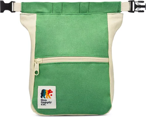 Vista 16 de Kulshan Bouldering Bucket, bolsa de tiza de gran tamaño para escalada en roca, maceta de tiza con cierre magnético enrollable, bucle de cepillo