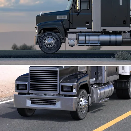 Vista 6 de Cubierta de eje delantero para camión semi cromado de plástico ABS con cobertor de tuerca de cúpula roscada de 33 mm, 2 cubiertas de rueda de eje