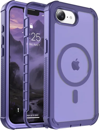 Vista 161 de jaroco - Funda magnética compatible con MagSafe para iPhone 11 de 6.1 pulgadas; protección de grado militar contra caídas, de doble capa, Blanco