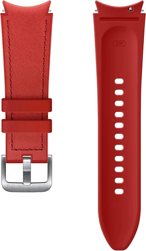 Vista 4 de Samsung Correa híbrida de silicona de cuero para reloj de tamaño pequeño/mediano, para Galaxy Watch 4 y Galaxy Watch 4 Classic (versión de EE. UU.)