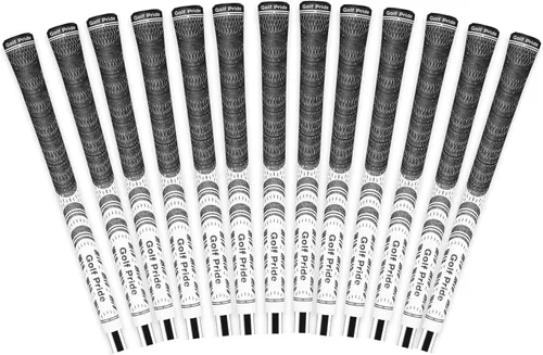 Vista 10 de Golf Pride MCC Golf Club Grip - All-Weather Hybrid Grip - Brushed Cotton Cord & Pebbled Texture - Moisture-Wicking Technology - White