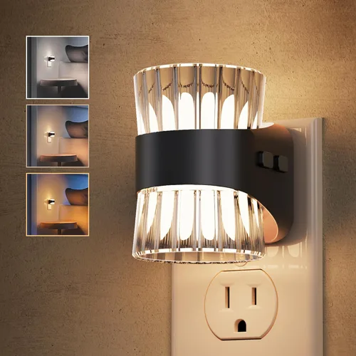 Vista 31 de L LOHAS LED 3CCT Luces Nocturnas Enchufables a la Pared, Luz Nocturna de Temperatura de Color Ajustable 3000K/4000K/5000K, Luz Nocturna de Burbuja