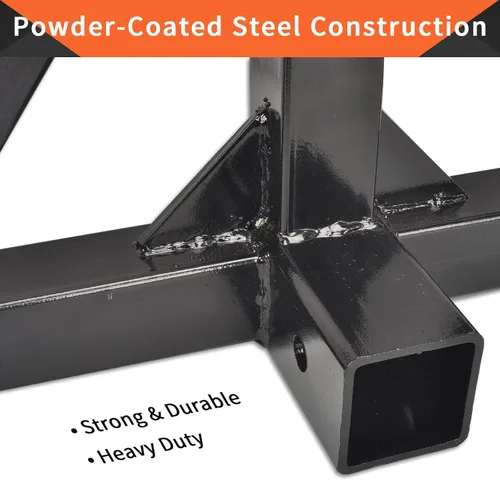 Vista 5 de Adaptador de enganche de remolque receptor de 3 puntos de 2 pulgadas de alta resistencia, compatible con remolques subcompactos de categoría 1