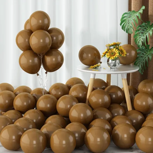 Vista 16 de Globos de arena blanca 60pcs de 5 pulgadas globos pequeños beige para arco de guirnalda de globos, redondos de 5 pulgadas, mini globo de látex