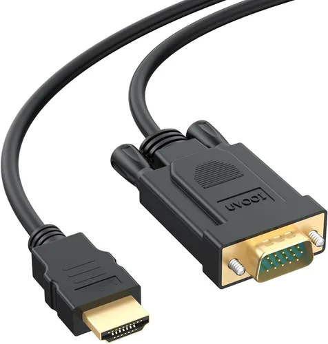 Vista 9 de Cable HDMI a VGA de 3 pies, cable de monitor HDMI a VGA (hombre a macho) compatible con Raspberry Pi, Roku, computadora, computadora de escritorio