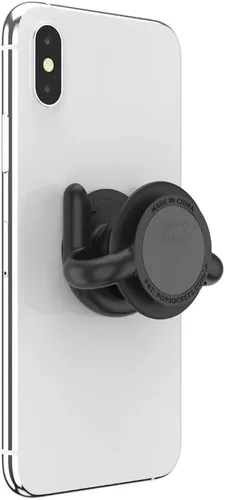 Vista 7 de PopSockets Soporte para teléfono multisuperficie, soporte universal para teléfono, soporte para teléfono, versión 2 - negro