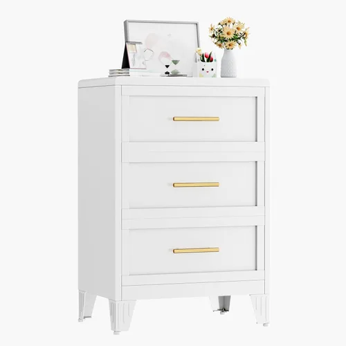 Vista 8 de Ckzbx Cómoda de Metal Estrecha para Dormitorio, Cajonera de 35.43 pulgadas de Alto, Cómodas y Cajoneras de Armario para Sala de Estar, Pasillo