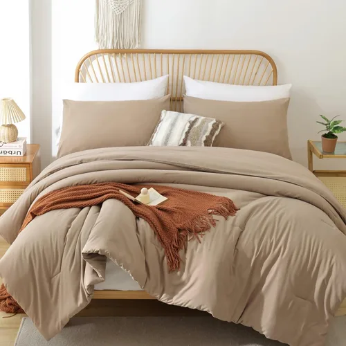 Vista 31 de ROSGONIA Edredón tamaño completo para niñas, niños, adolescentes, gris carbón, 3 piezas (1 edredón gris oscuro y 2 fundas de almohada), ropa de cama