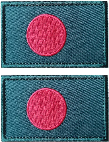 Vista 149 de 2 unidades AliPlus Parches de bandera de Afganistán bordados, parches tácticos militares de moral con gancho y bucle