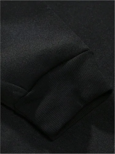 Vista 4 de GORGLITTER Sudadera de manga larga con estampado de oso para hombre, cuello redondo, hombros caídos