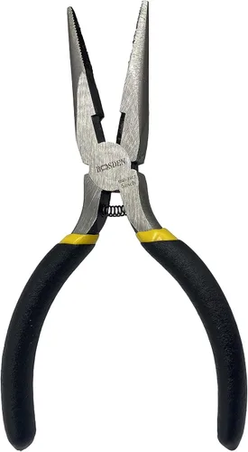 Vista 8 de BOOSDEN Alicates de punta de aguja de 5 pulgadas, mini, fabricación de joyas, reparación de electrónica