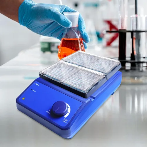 Vista 7 de Mezcladores de microplacas Mezclador de placa de cultivo celular de 96 pocillos Agitador de laboratorio ajustable de 0-1500 RPM (MX-M2)