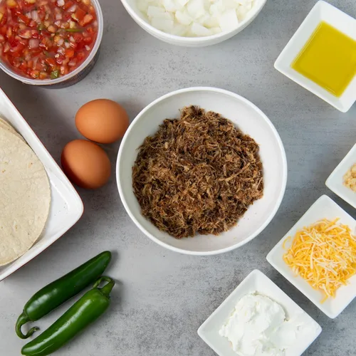 Vista 4 de Carne Seca Doña Blanca 2 onzas (2.00 oz) - Carne Seca - Machacado - Carne seca de res triturada - Carne seca masticable - Sal marina Kosher baja