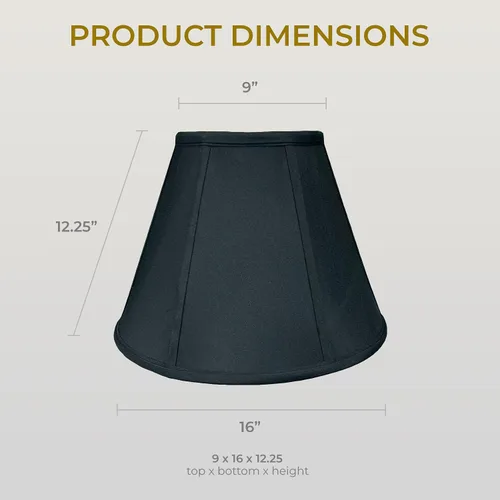 Vista 54 de Royal Designs, Inc. BS-707FC-6AGL Deep Empire Basic - Pantalla para lámpara con clip de llama, 3.5 x 6 x 5.75 pulgadas, color dorado antiguo