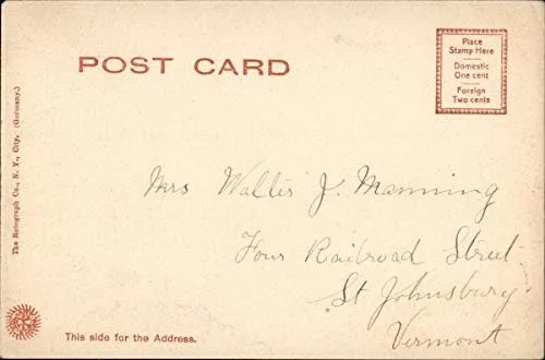 Vista 2 de Avenue House and Opera House St. Johnsbury, Vermont VT Original Antique Postcard