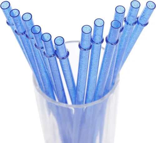 Vista 27 de Dakoufish Pajitas de plástico Tritan reutilizables de 11 pulgadas, popotes de repuesto con purpurina para frascos/vasos Mason de 24 a 40 onzas