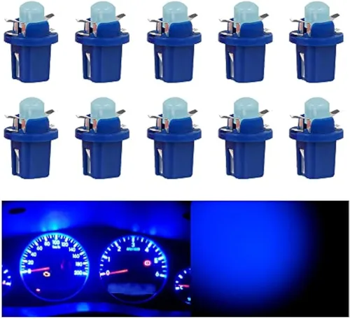 Bombillas para velocímetro de cúmulo de calibre superbrillantes 17 18 27 37 58 86 2721 Bombilla T5 B8.5d COB 1SMD LED para tablero de instrumentos