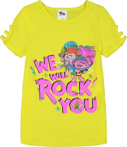 Vista 2 de DreamWorks Trolls Poppy 4 piezas Mix n' Match Top Shorts & Legging Set