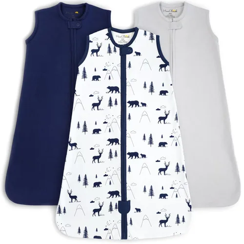 Vista 149 de Mama Cheetah Saco de dormir para bebé de 0.5 TOG, Manta portátil de algodón orgánico para bebé con cremallera bidireccional, Saco de dormir