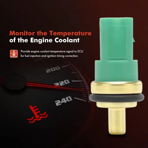 Vista 2 de A-Premium Sensor de temperatura del refrigerante compatible con Audi y Volkswagen