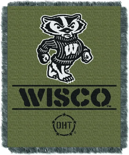 Vista 33 de Northwest NCAA Unisex-Adult Woven Jacquard Throw Blanket