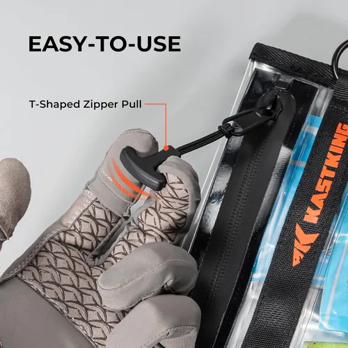 Vista 6 de KastKing Bolsa de Almacenamiento para Aparejos de Pesca BaitShield, Bolsa de Aparejos de Pesca, Bordes Sellados, Protección Resistente al Agua