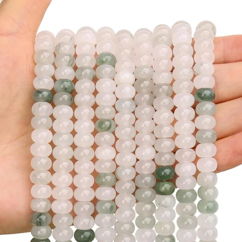 Vista 15 de BONNY BOXX 1 hebra (150 piezas) Cuentas naturales de turquesa africana de 2 * 4 mm, cuentas de disco de ábaco de piedra natural, cuentas sueltas