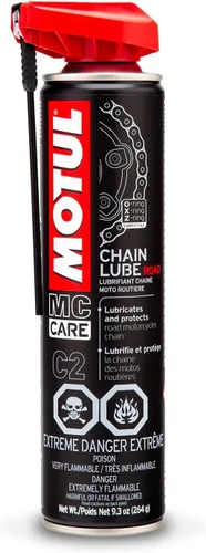 Motul C2 Chain Lube Road - Aerosol lubricante para cadena de motocicleta para motocicletas de calle y deportivas, lata de 9.3 onzas (111819)
