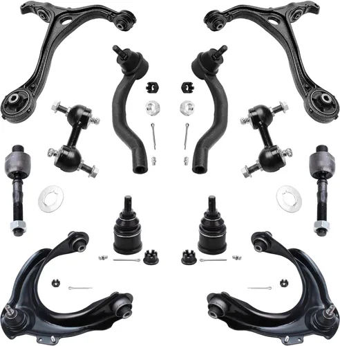 Vista 105 de Detroit Axle - Kit de suspensión frontal de 12 piezas para Volkswagen Jetta Golf Beetle, 2 brazos de control inferiores, 2 rótulas inferiores