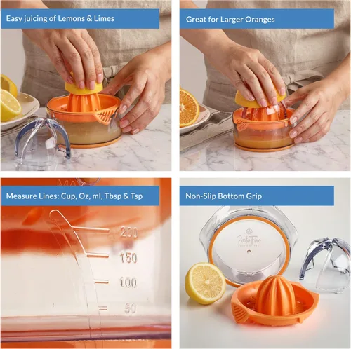Vista 3 de Exprimidor de cítricos Exprimidor de limón - Exprimidor de limón Exprimidor de lima - Manual de exprimidor de naranja - Exprimidor de cítricos