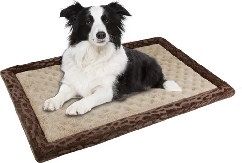 Vista 13 de Almohadilla para jaula de perro 24x17 pulgadas gris, colchoneta de cama de espuma viscoelástica para perro pequeño y gato, lavable, cama para dormir