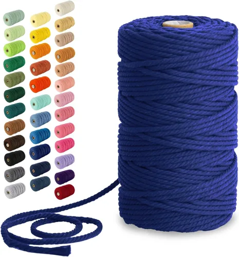 Vista 48 de Nook Theory Hilo de macramé de 3mm 109 yardas - Cuerda de macramé suave de 4mm, 5mm perfecta para nudos - Suministros de macramé para colgadores