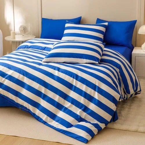 Vista 97 de CLOTHKNOW Juego de edredón de 3 piezas a cuadros color beige óxido, tamaño Full, juego de ropa de cama de cuadros edredón terracota con 2 fundas