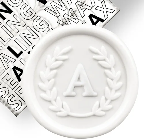 Vista 26 de 50 piezas de calcomanías adhesivas de sello de cera doradas con letras C, hechas a mano, no necesitan sello, calcomanías de cera para rasgar y usar