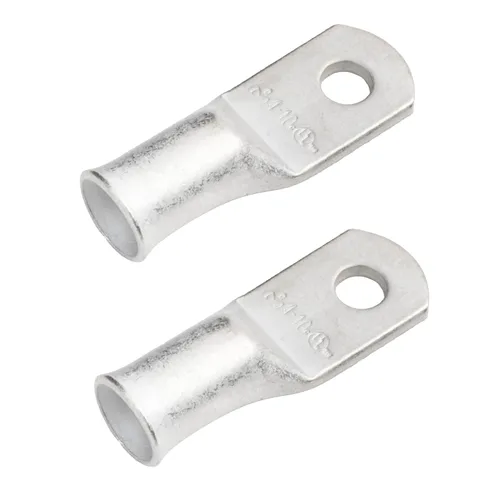 Vista 202 de SELTERM 5 piezas terminales de cable de cobre estañado 1/0 AWG perno de 1/2", extremos de cable de batería, terminales de anillo, conectores