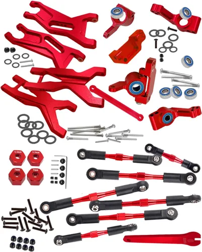 Pieza de actualizaciones para 110 Slash 2WDSlash 2WD VXL, brazo de suspensión delantero trasero de aleación, bloque de ruedas, bloques de dirección,